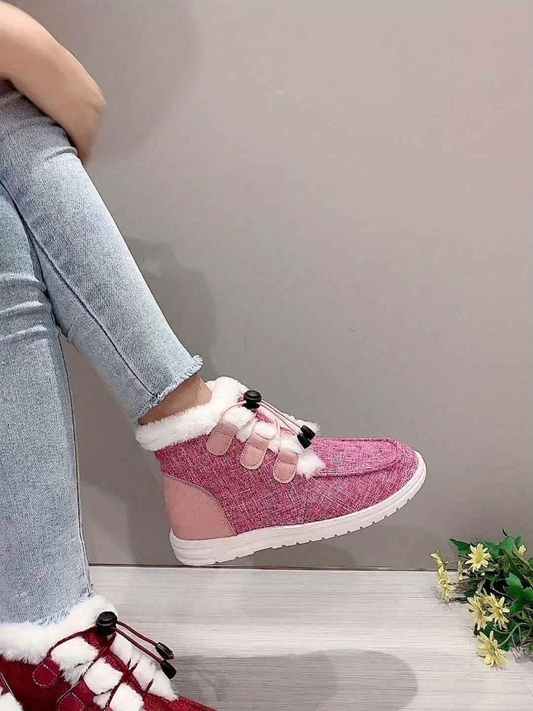 Fleece-Lined Winter Shoes
