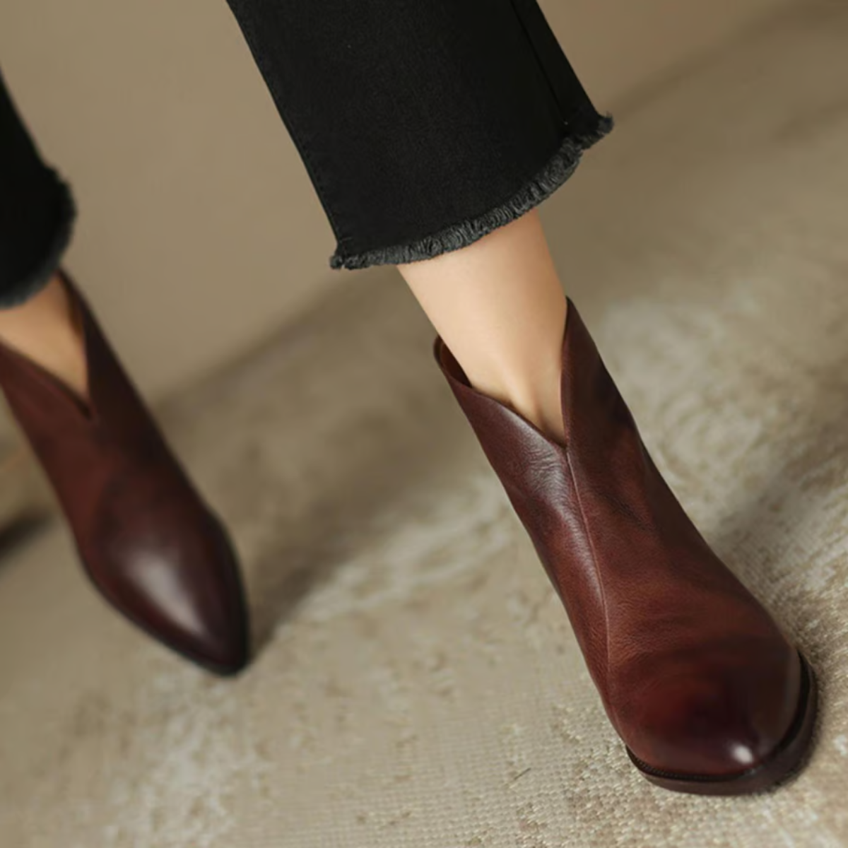 Luxury Low Heel Boots