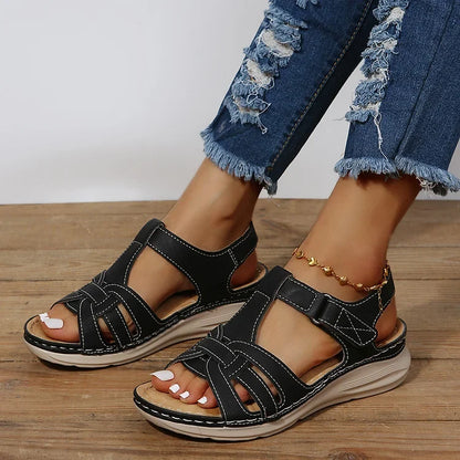 Leather Arch Support Sandals Women