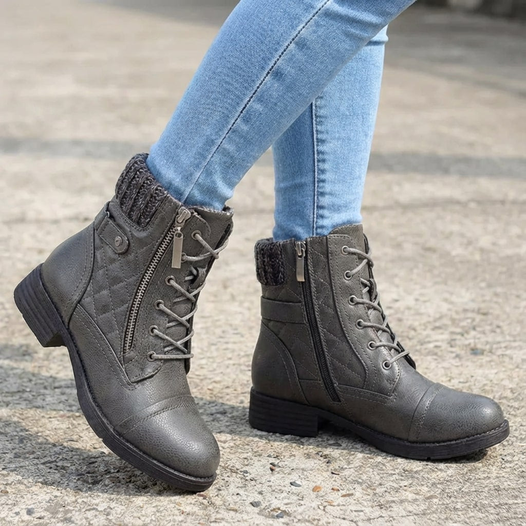 ⏐Leather Ankle Boots