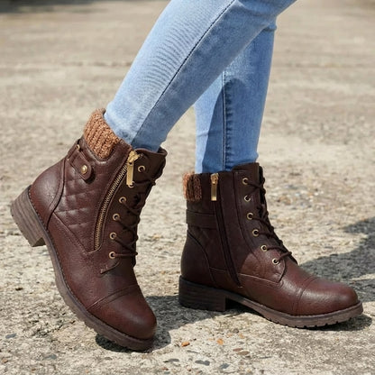 ⏐Leather Ankle Boots