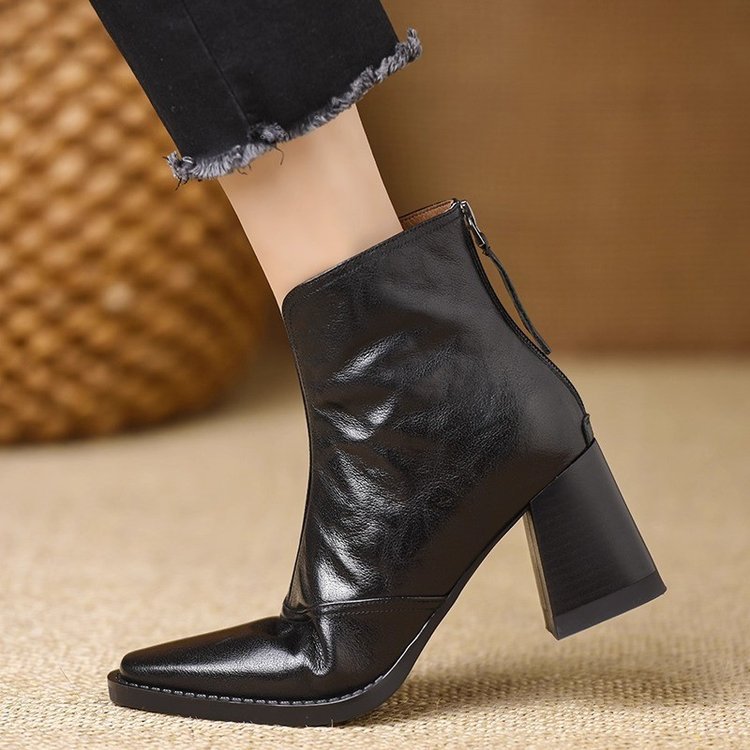 Square Toe Ankle Boots