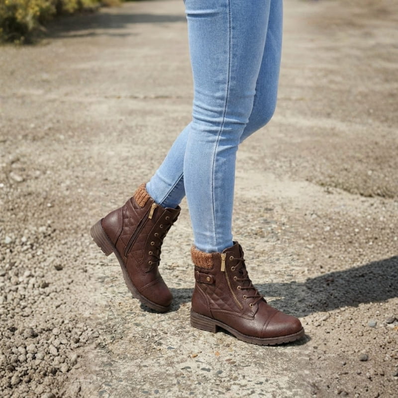 ⏐Leather Ankle Boots