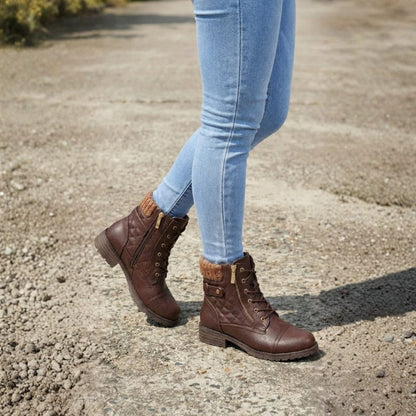 ⏐Leather Ankle Boots