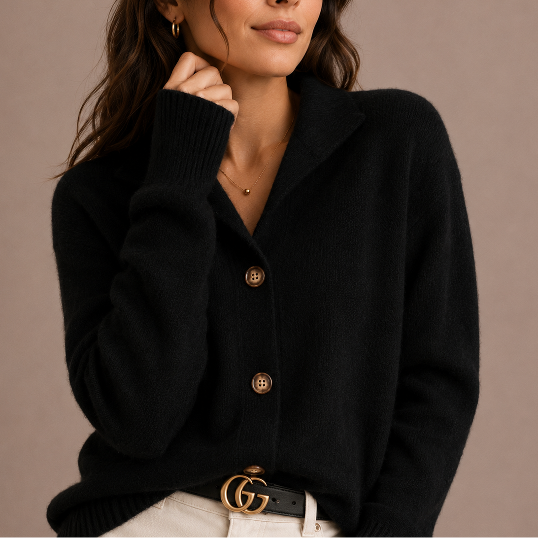 Women's Collared Knit Cardigan – Soft Button-Up Sweater