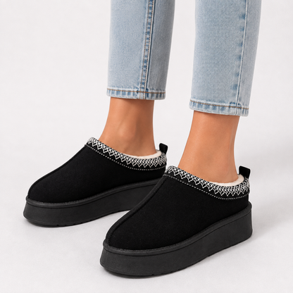 Women's Winter Slippers – Warm Fur Lined Slip On House Shoes