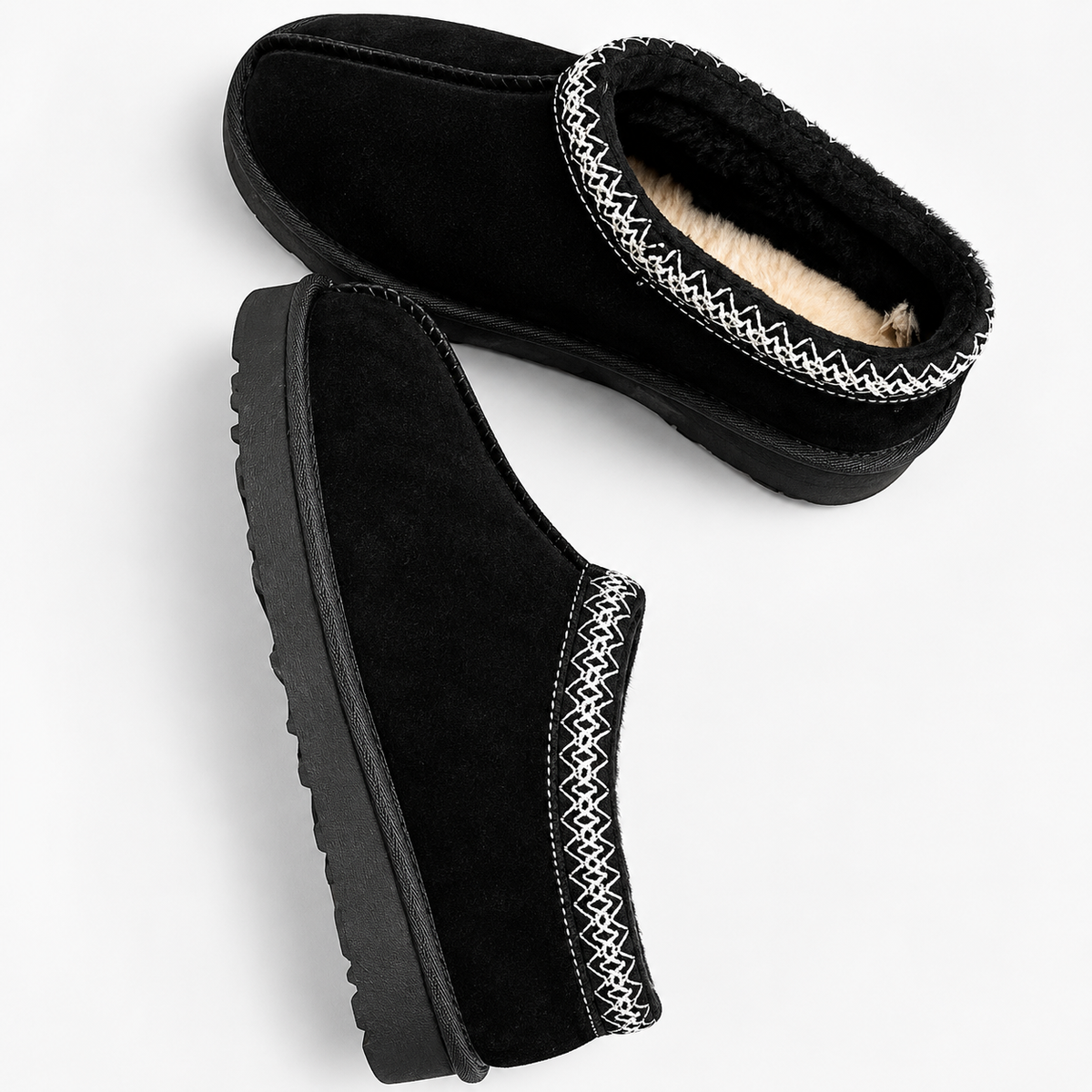 Women's Winter Slippers – Warm Fur Lined Slip On House Shoes