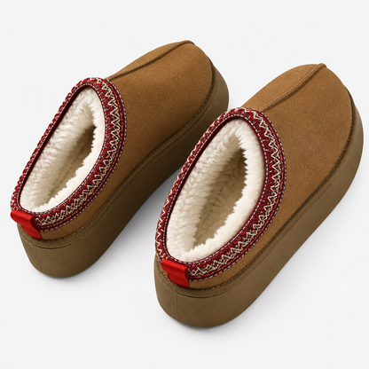 Women's Winter Slippers – Warm Fur Lined Slip On House Shoes