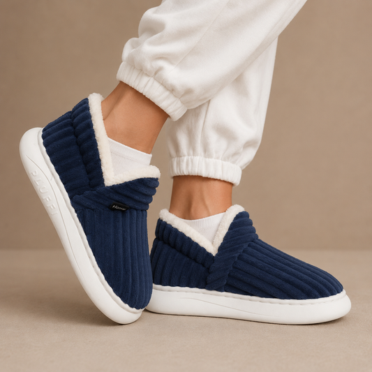 Women's Winter Slippers – Warm Fleece Lined Slip-On House Shoes