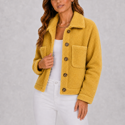 Women's Casual Knit Blazer Autumn Jacket with Pockets