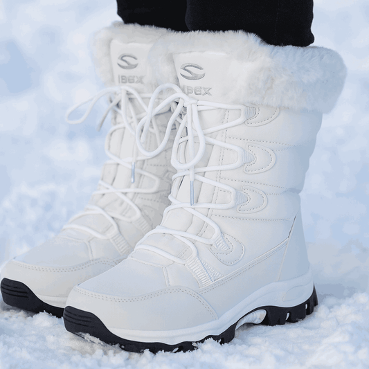 Women's Waterproof Lace-Up Snow Boots