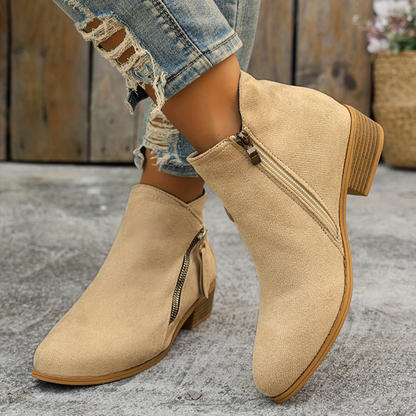 Low Heel Ankle Boots