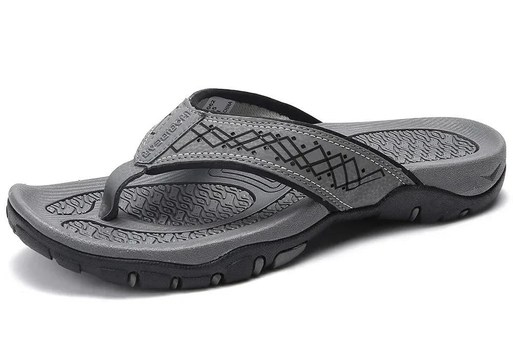 Orthopedic Men's Athletic Flip Flops with Arch Support
