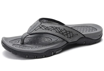 Orthopedic Men's Athletic Flip Flops with Arch Support