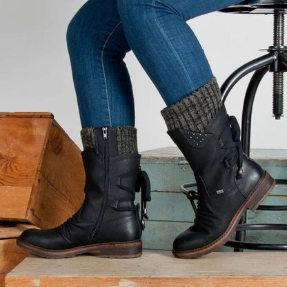 Mid Calf Winter Boots