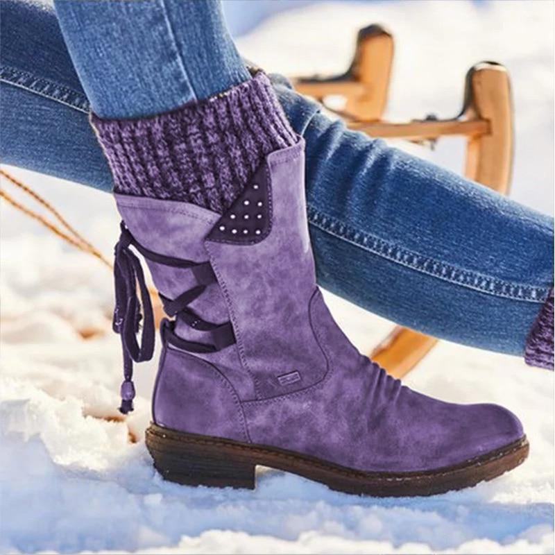 Mid Calf Winter Boots