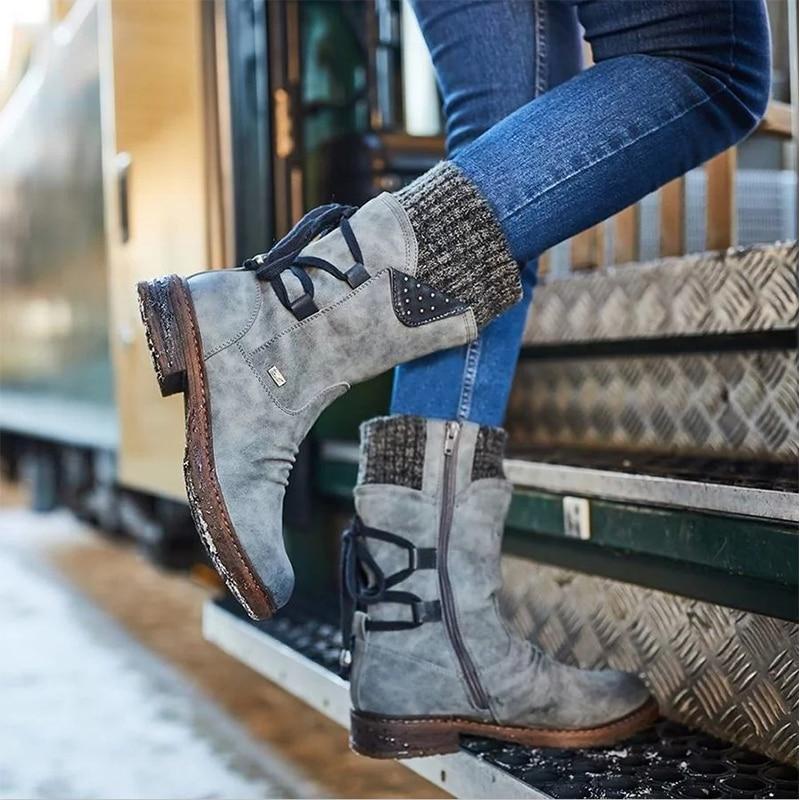 Mid Calf Winter Boots
