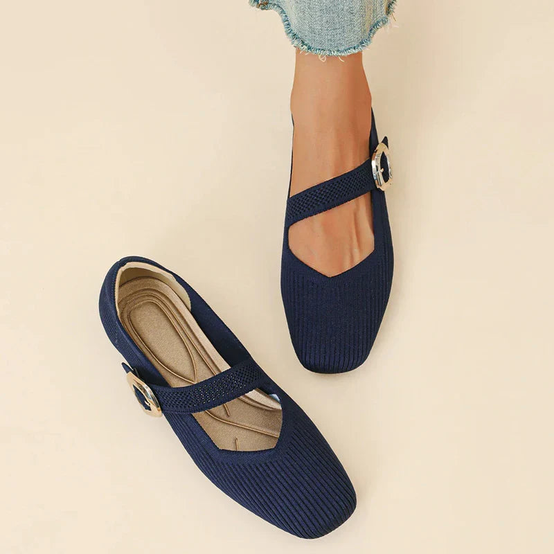 Breathable Mary Jane Flats