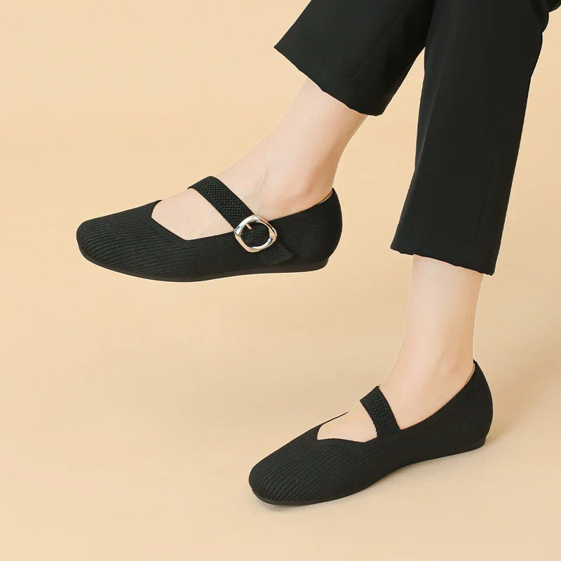 Breathable Mary Jane Flats
