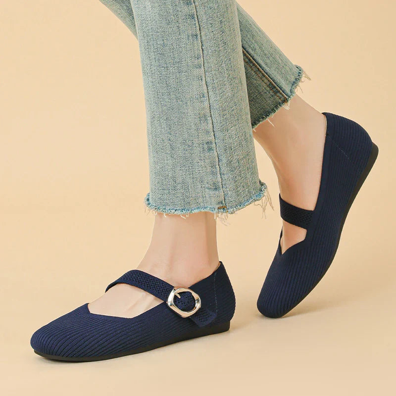 Breathable Mary Jane Flats