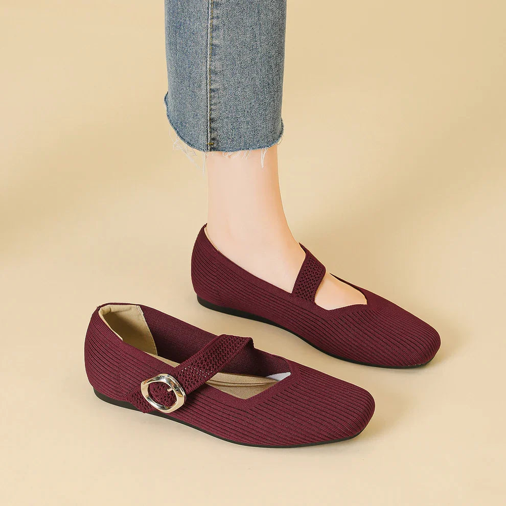 Breathable Mary Jane Flats