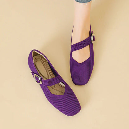 Breathable Mary Jane Flats