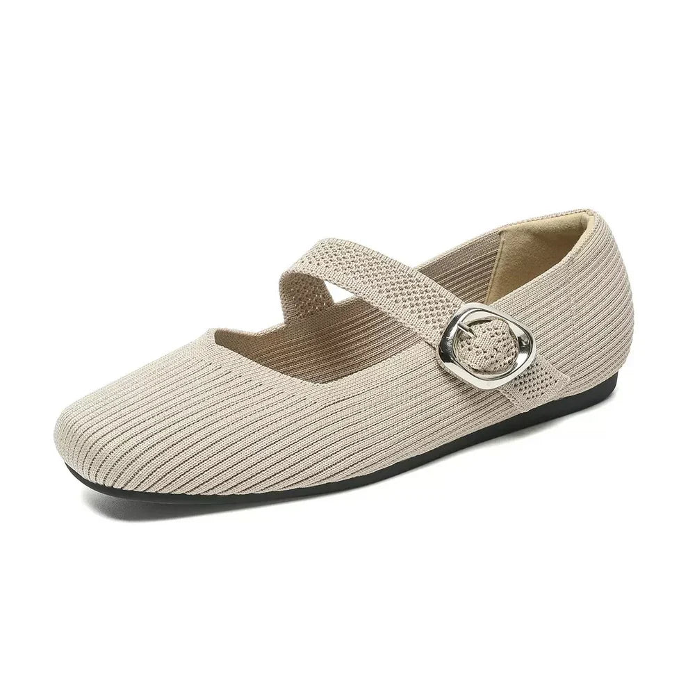 Breathable Mary Jane Flats