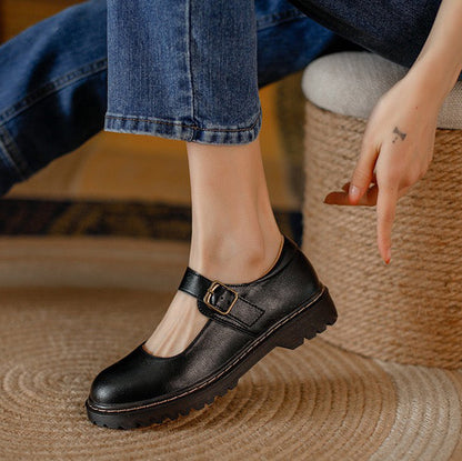 Orthopedic Leather Mary Jane Shoes