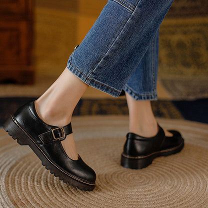 Orthopedic Leather Mary Jane Shoes