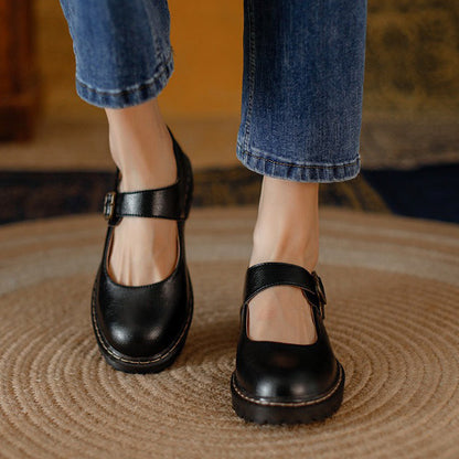 Orthopedic Leather Mary Jane Shoes