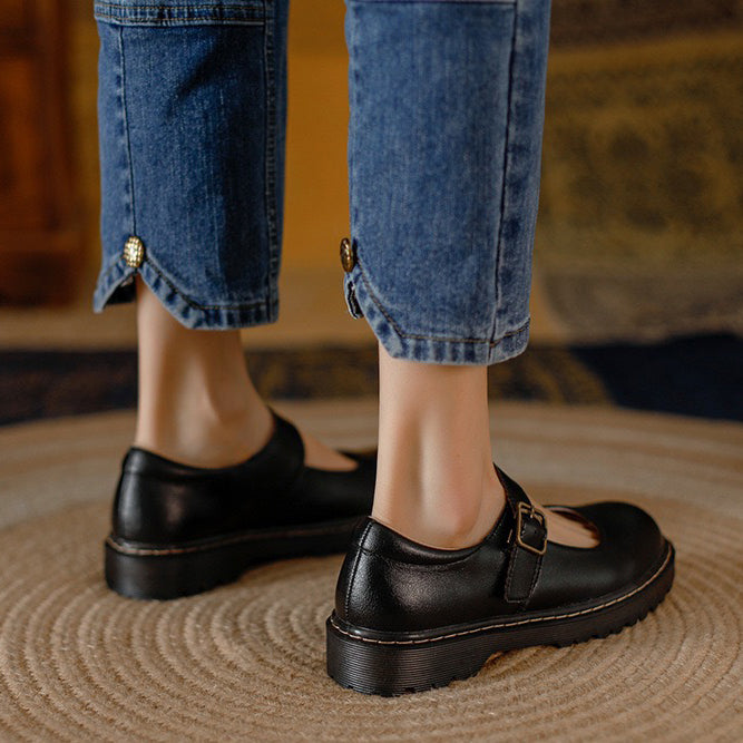 Orthopedic Leather Mary Jane Shoes
