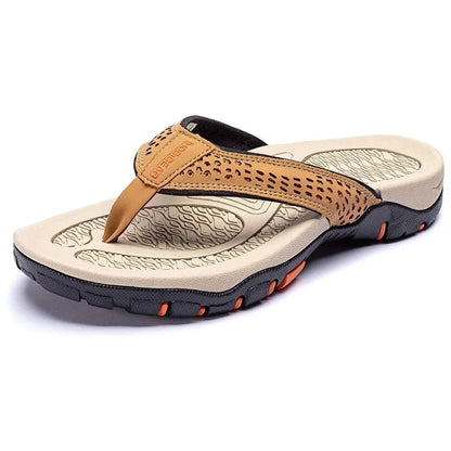 Orthopedic Men's Athletic Flip Flops with Arch Support