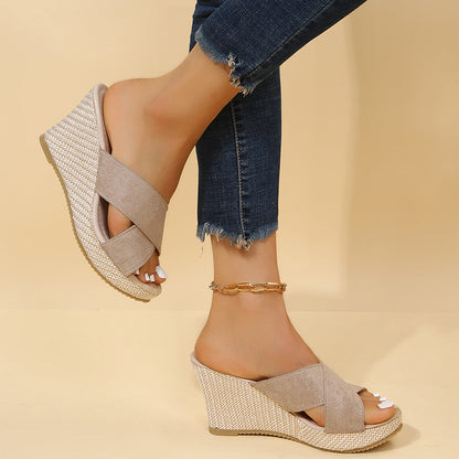 Strap Wedge Sandals