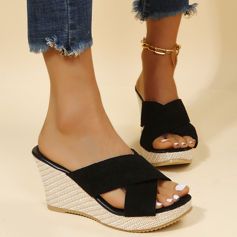 Strap Wedge Sandals