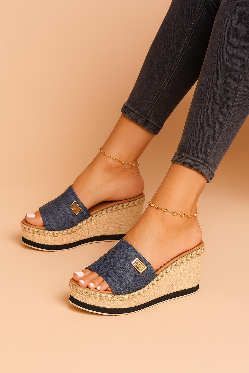 Woven Wedge Sandals