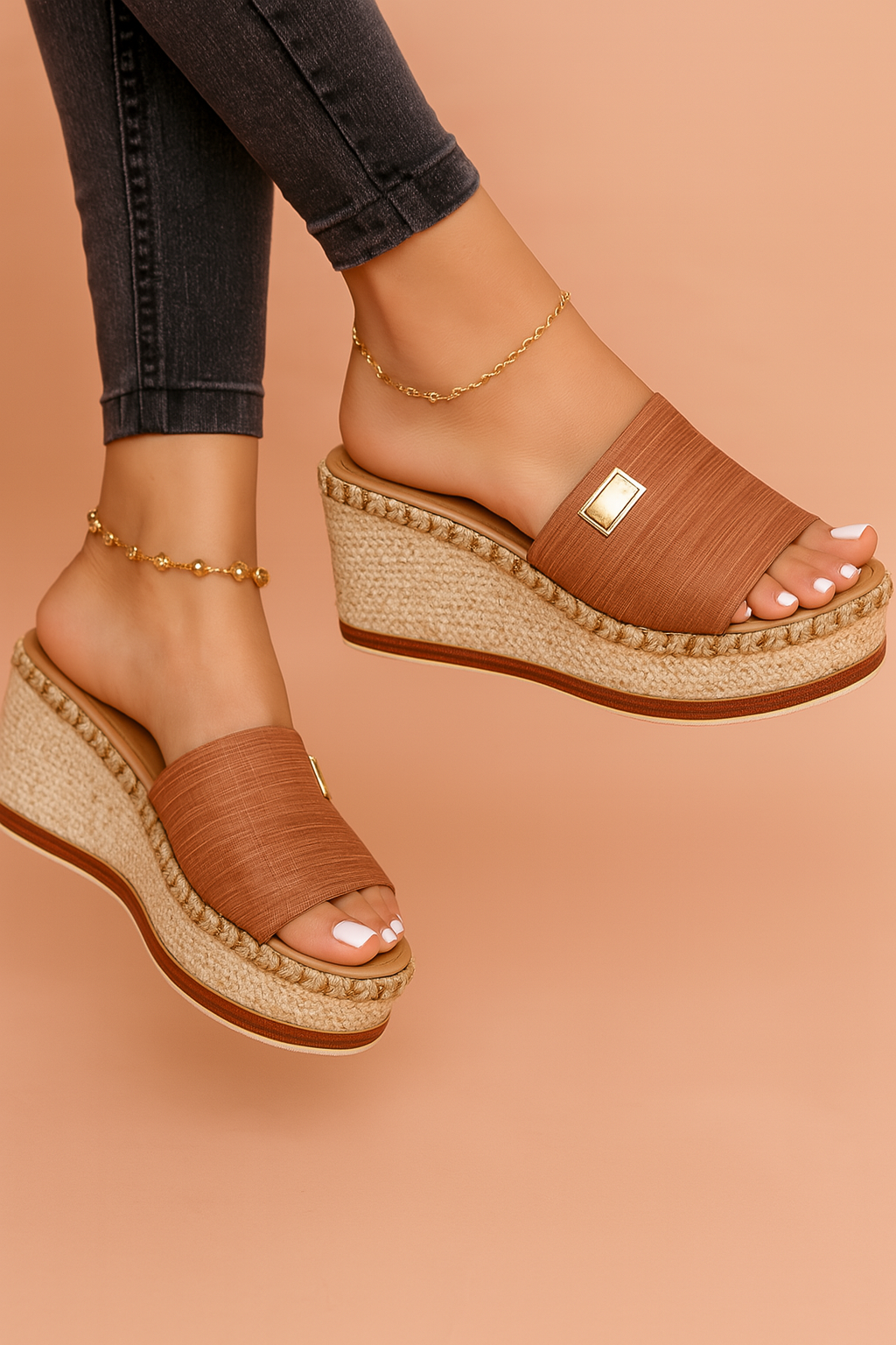 Woven Wedge Sandals