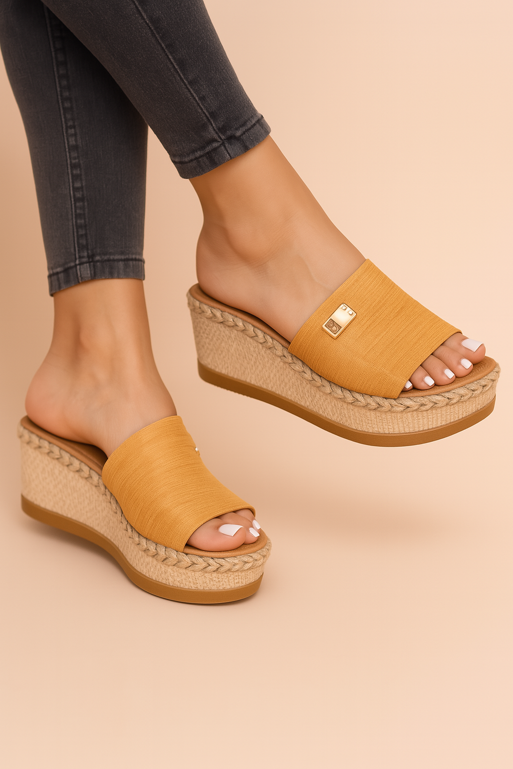 Woven Wedge Sandals