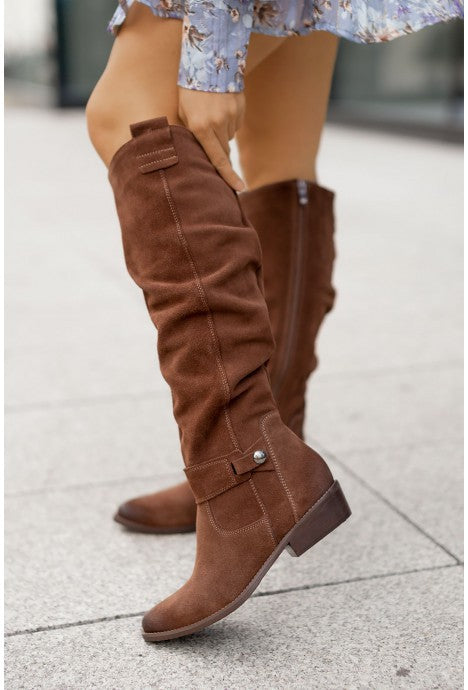 Stretch Knee High Boots