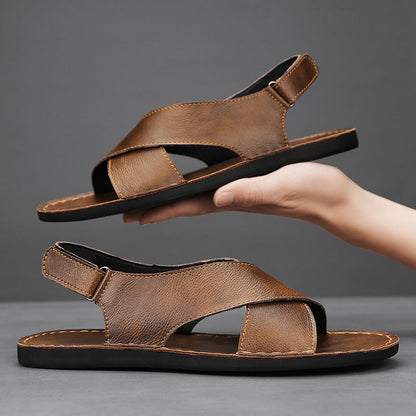 Clark Leather Slip On Sandal