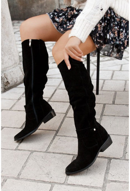 Stretch Knee High Boots