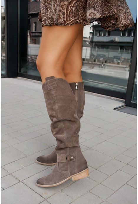 Stretch Knee High Boots