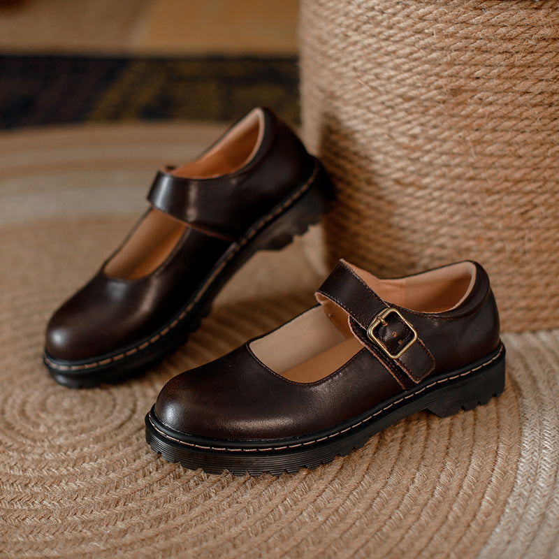Orthopedic Leather Mary Jane Shoes