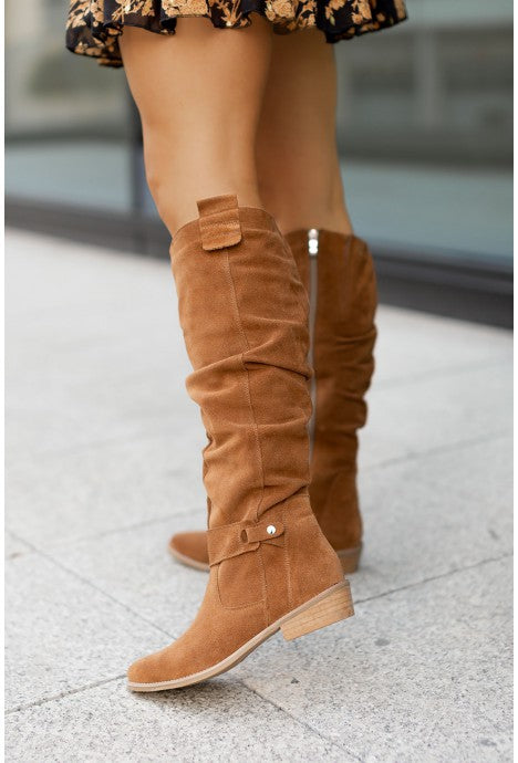 Stretch Knee High Boots