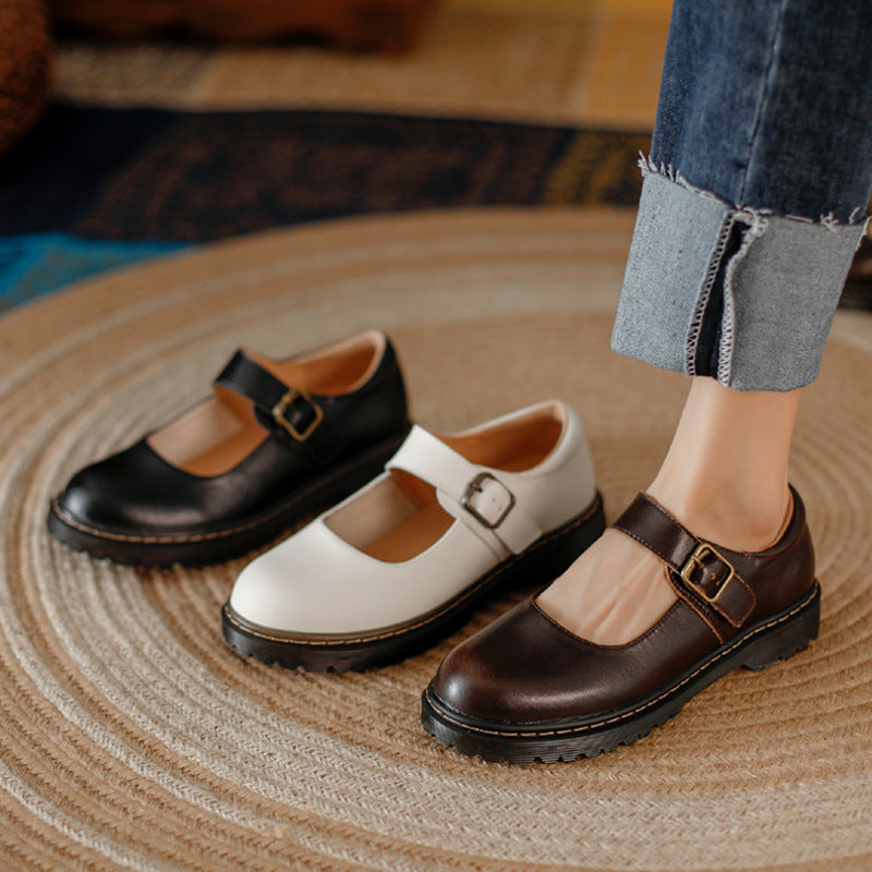 Orthopedic Leather Mary Jane Shoes