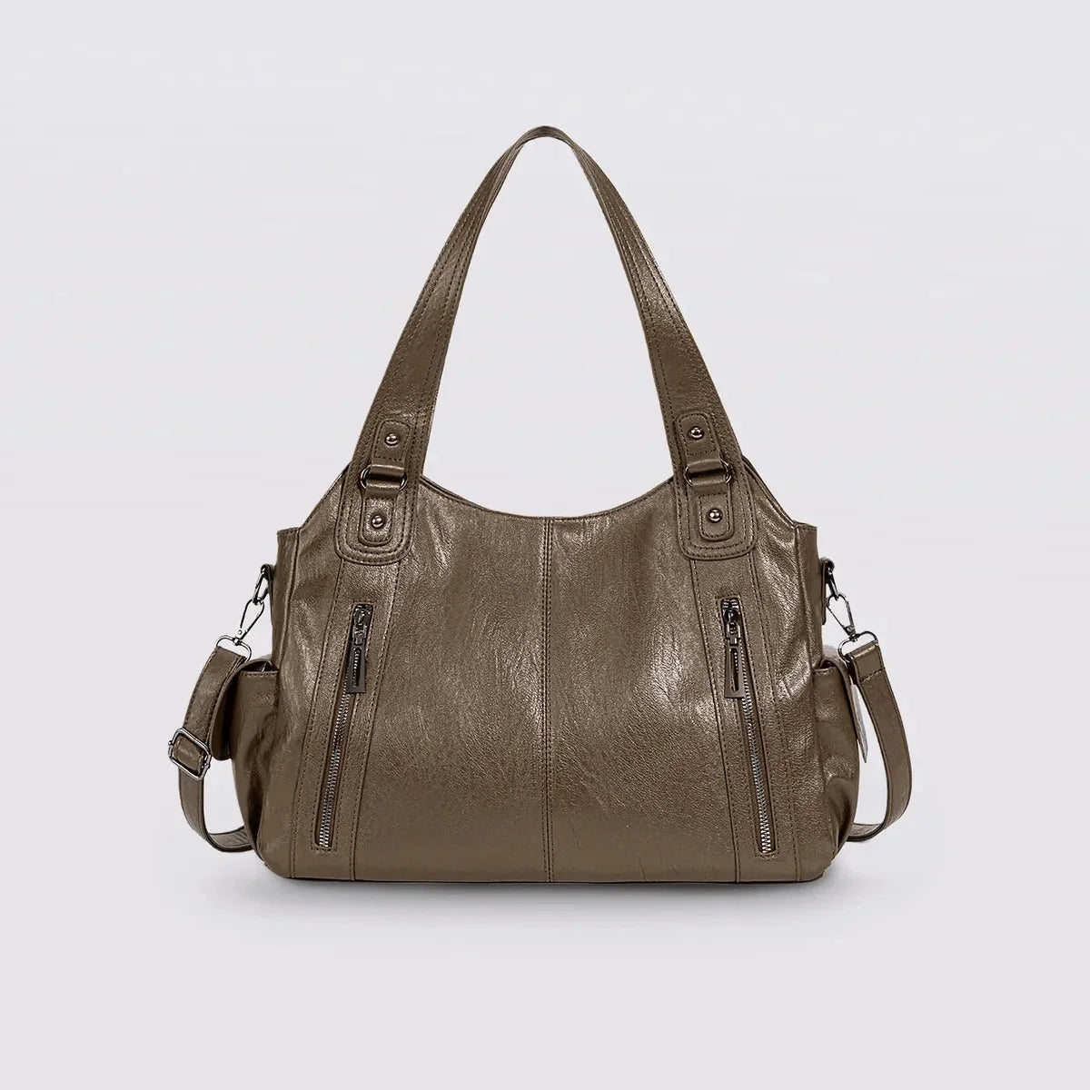 Timeless Everyday Tote – Elegant Spacious Shoulder Bag in Soft Vegan Leather
