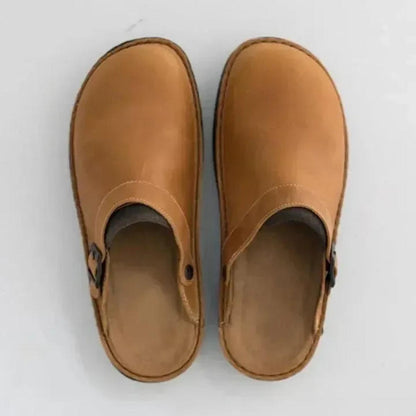 Men's Leather Arch Support Mules