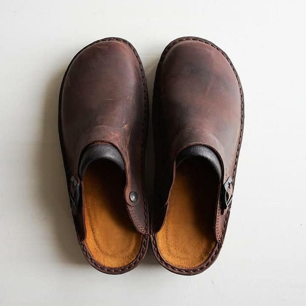Men's Leather Arch Support Mules