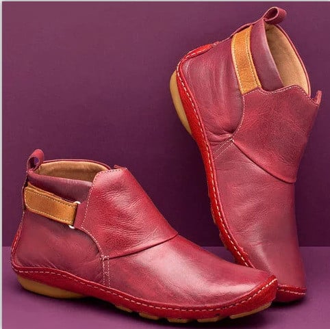Orthopedic Leather Ankle Boots