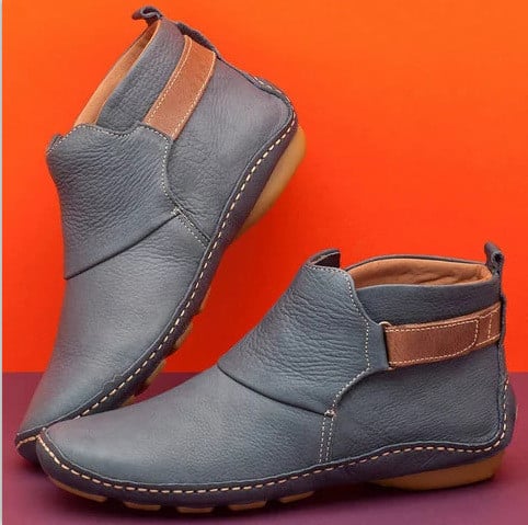 Orthopedic Leather Ankle Boots