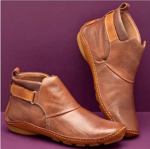 Orthopedic Leather Ankle Boots